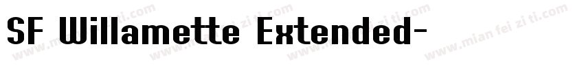 SF Willamette Extended字体转换